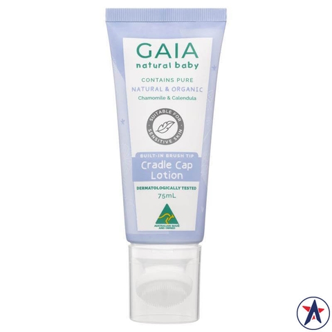 Gaia Natural Baby Cradle Cap treats dry, flaky scalp for babies 75ml