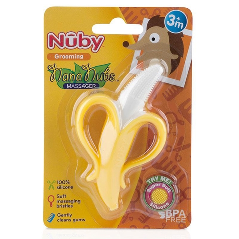 Nuby NanaNubs Banana Massaging Toothbrush for baby's gums