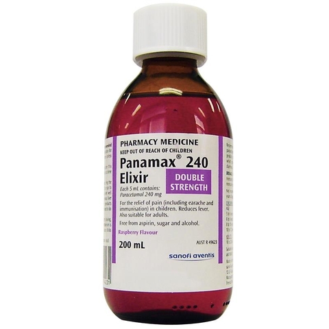 Panamax 240 Elixir pain reliever and fever reducer liquid 200ml