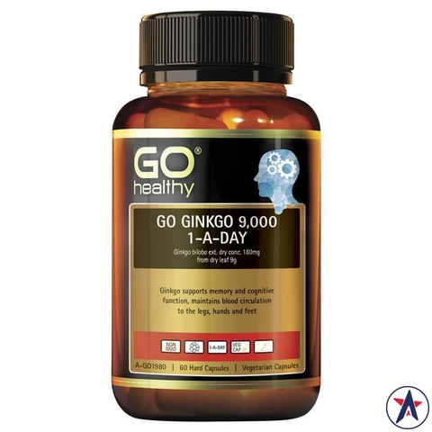 GO Healthy Ginkgo 9000+ Australian high quality brain supplement 60 tablets