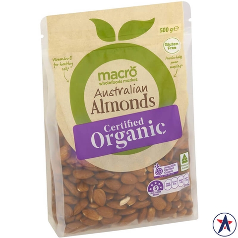 Macro Organic Almonds 500g