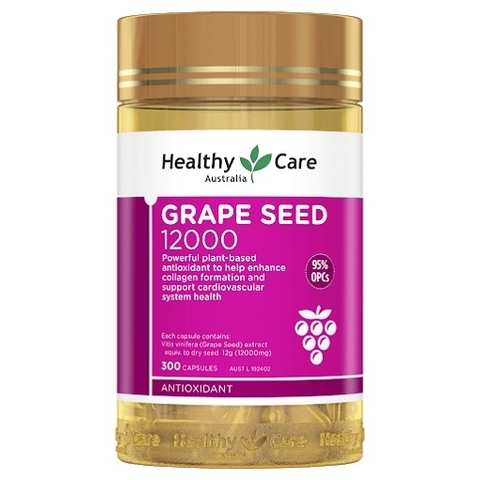 Healthy Care Grape Seed Extract 12000mg grape essence 300 tablets