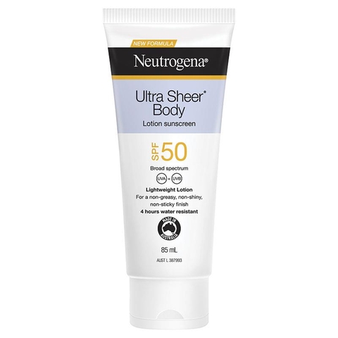 Neutrogena Ultra Sheer Body Sunscreen SPF50 85ml