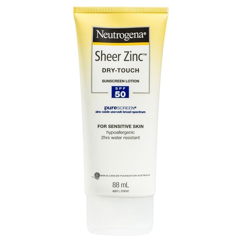 Neutrogena Sheer Zinc Body Dry-Touch Sunscreen SPF50 88ml