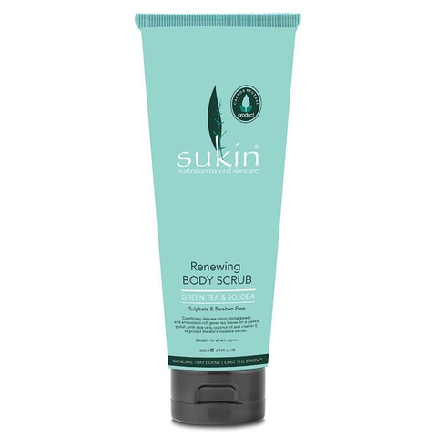 Sukin Renewing Body Scrub Green Tea exfoliating cream 200ml