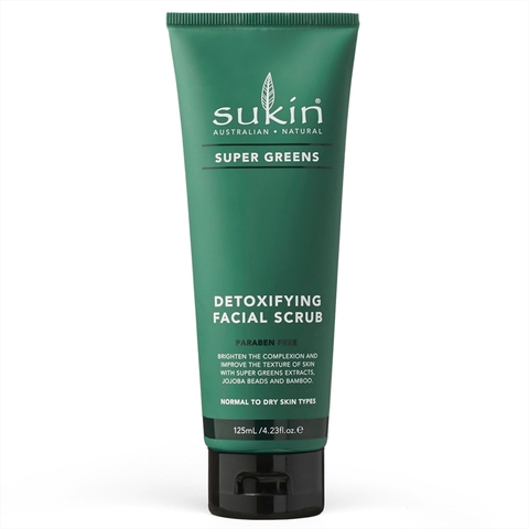 Sukin Super Greens Detoxifying Facial Exfoliating Cream 125ml