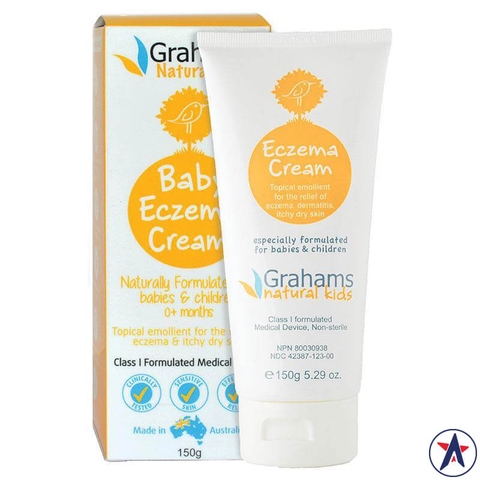 Grahams Natural Baby Eczema Cream for treating atopic dermatitis for babies 150g