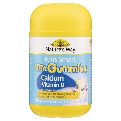 Nature's Way Calcium + Vitamin D Kids Smart Vita Gummies 60 Pastilles