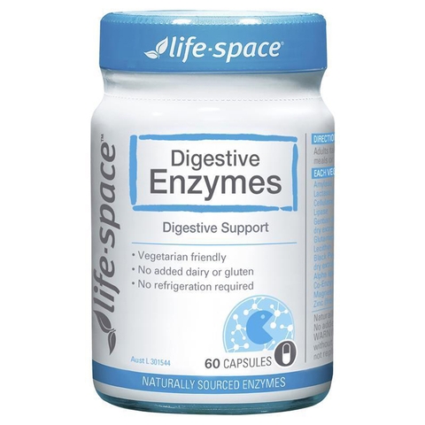 Australian probiotic Life Space Probiotic Digestive Enzymes 60 tablets