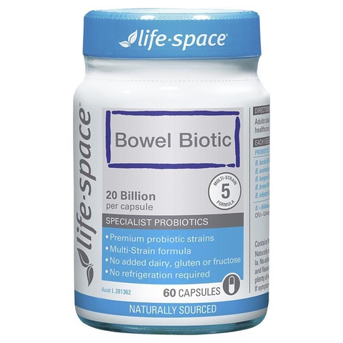 Australian probiotic Life Space Bowel Biotic 60 tablets