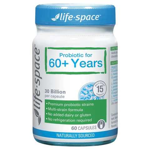 Australian probiotics Probiotic for 60+ Years Life Space 60 tablets