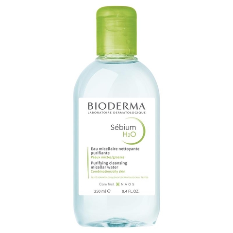 Bioderma green makeup remover for combination oily skin Sebium H2O 250ml