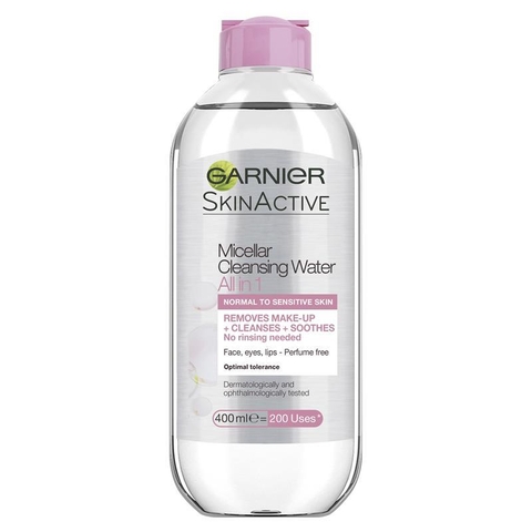 Garnier pink Micellar Cleansing SkinActive makeup remover 400ml