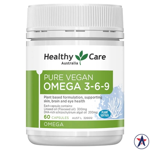 Pure Omega 3-6-9 Healthy Care Pure Vegan Omega 3-6-9 60 capsules