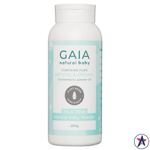 Gaia Natural Baby Powder Talc Free Organic Baby Powder 200g