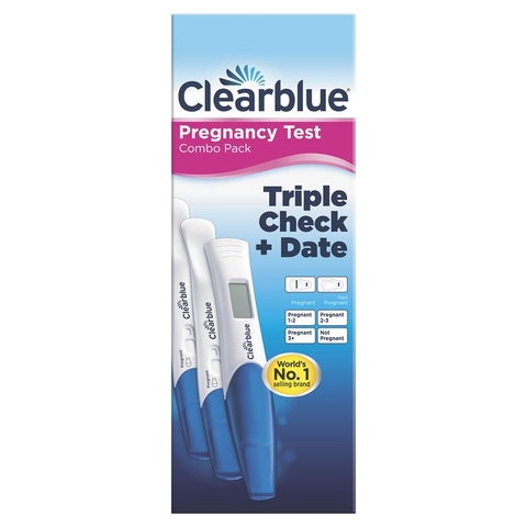 Set of 2 Pregnancy Test Strips & Clearblue Electronic Pregnancy Week Checker