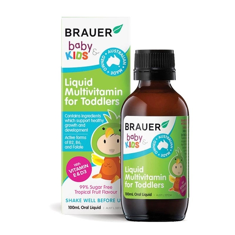 Brauer Baby Kids Liquid Multivitamin for Toddlers Syrup 100ml