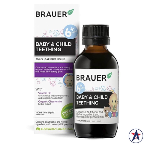 Teething pain relief syrup Brauer Baby & Child Teething 100ml
