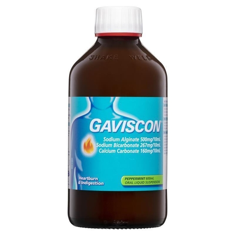 Gaviscon Peppermint Liquid Heartburn & Indigestion Relief 600ml
