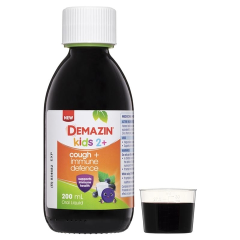 Australian Demazin Kids Cough + Immune Defense Syrup 200ml