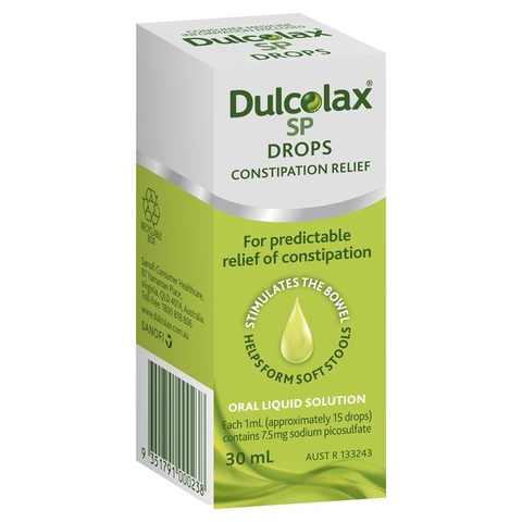 Laxative syrup Dulcolax SP Drops Constipation Relief 30ml