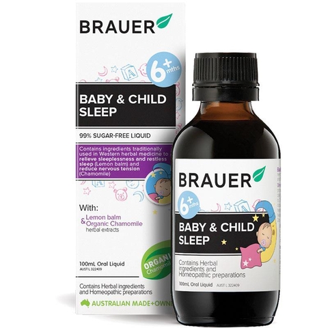 Australian Brauer Baby & Child Sleep syrup helps babies sleep well 100ml