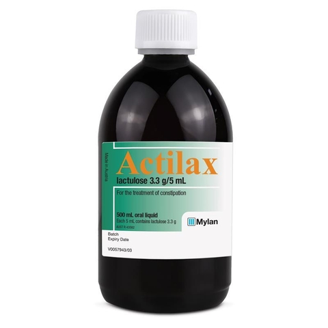 Actilax Mixture constipation syrup 500ml (Lactulose 3.3g/5ml)