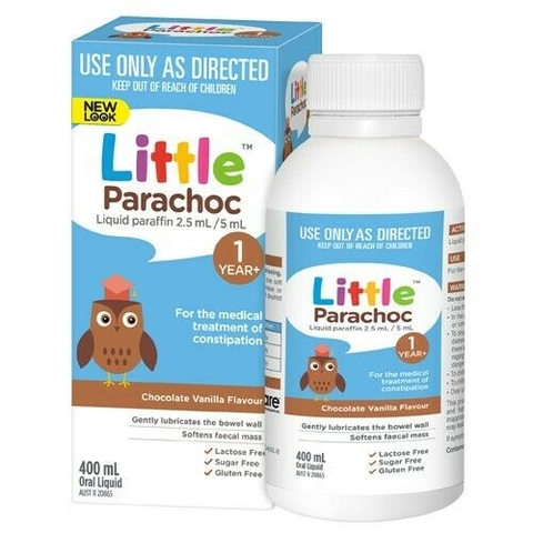 Little Parachoc Chocolate Vanilla syrup for treating constipation for children 400ml