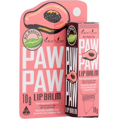 Australia's Nature's Care Paw Paw Lip Balm papaya lip balm 10g