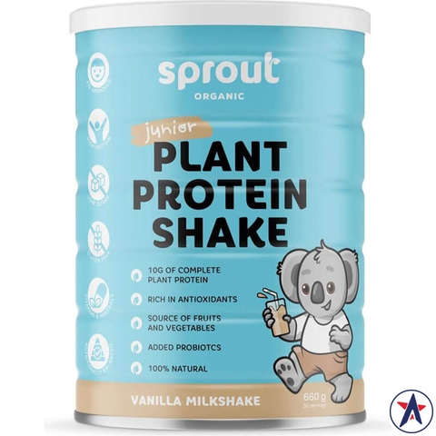 Sprout Organic Plant Protein Shake Junior Vanilla Milkshake 660g