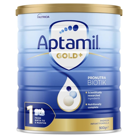 Aptamil Gold Plus Australian Milk No. 1 Infant Formula 900g (0-6 months)