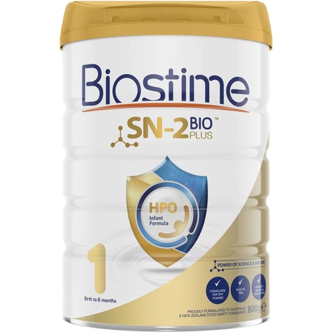 Biostime SN-2 Bio Plus HPO Milk No. 1 Infant 800g (0-6 months)