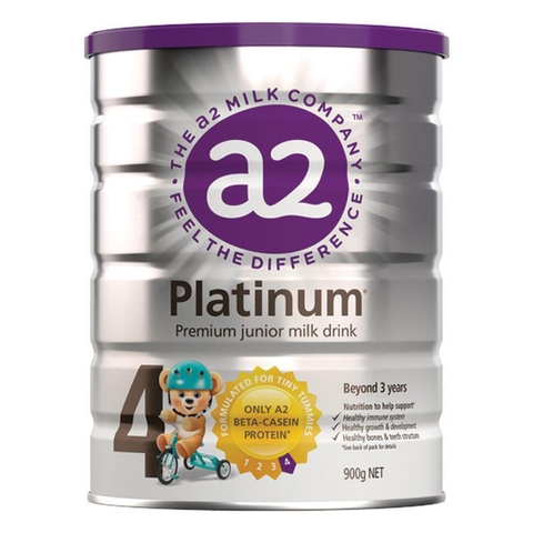 A2 Platinum Milk No. 4 Junior Milk Drink 900g for children over 3 years old