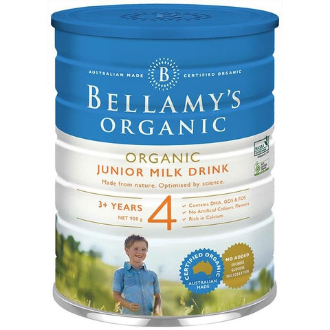 Bellamy's Organic Australian Milk No. 4 Junior 900g for children over 3 years old