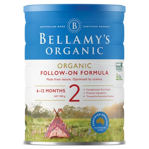 Bellamy's Organic Milk No. 2 Follow On 900g for children 6-12 months