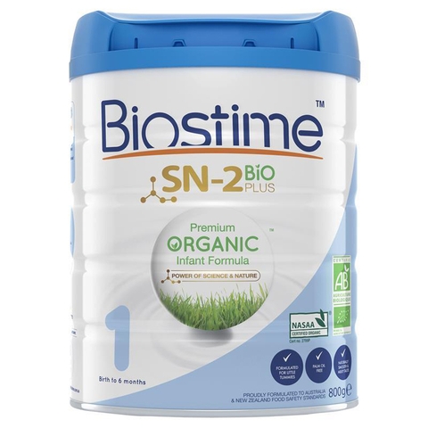 Organic Biostime SN-2 milk No. 1 Premium 800g for children from 0-6 months