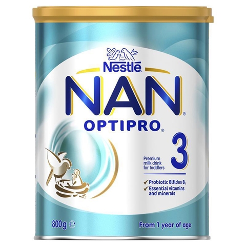 NAN Optipro Australian Milk No. 3 Toddler 800g for children from 1-3 years old