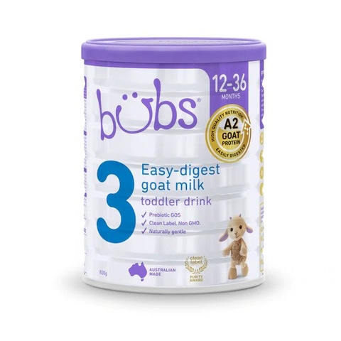 Bubs Australian Goat Milk No. 3 (800g) (1- 3 years old)