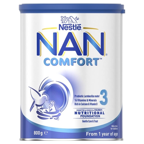 NAN Comfort Australian Milk No. 3 Toddler 800g for children from 1-3 years old