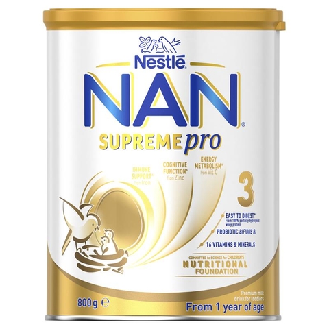 NAN Supreme Pro Australian Milk No. 3 Toddler 800g for children from 1-3 years old