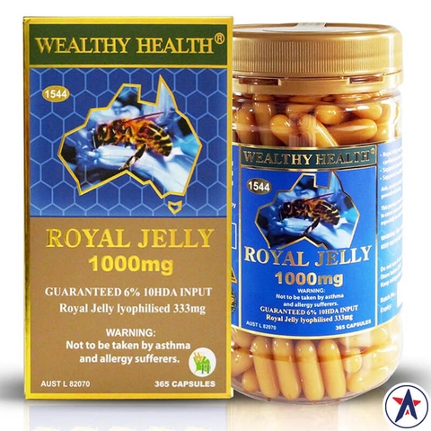 Milk bee Princess Wealthy Health Royal Jelly 1000mg 365 tablets