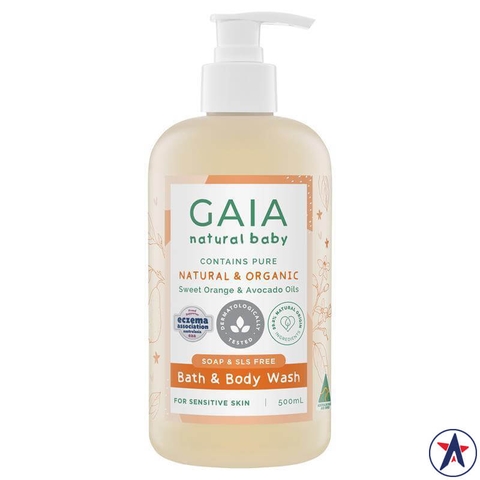 Gaia Natural Baby Organic Bath & Body Wash 500ml