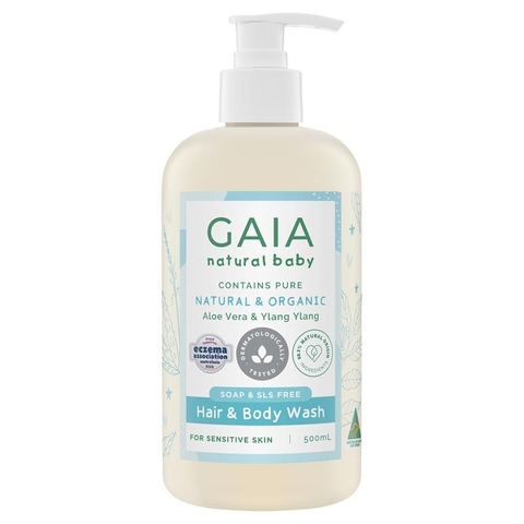 Gaia Natural Baby Organic Hair Body Wash 500ml