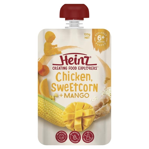 Heinz Chicken Sweetcorn & Mango Pouch 120g