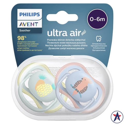 Avent Ultra Air Soother Deco Mixed pacifier for babies under 6 months