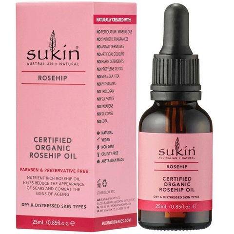 Rosehip Oil Sukin Certified Organic 25ml