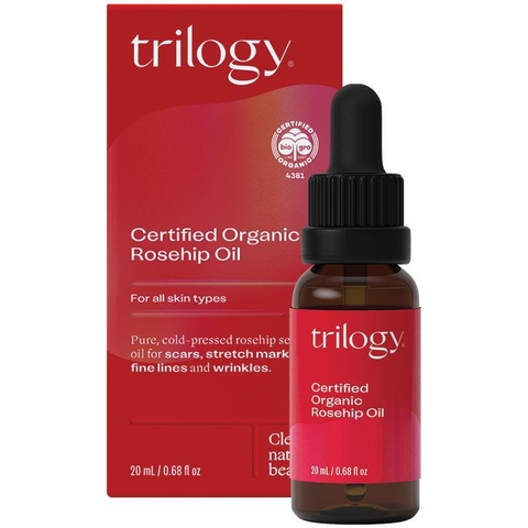 Rosehip Oil Trilogy Certified Organic rosehip essential oil 20ml