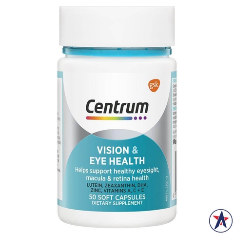 Centrum Vision & Eye Health eye supplements 50 tablets