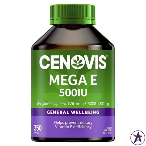 Vitamin E supplement Cenovis Mega E 500IU 250 tablets