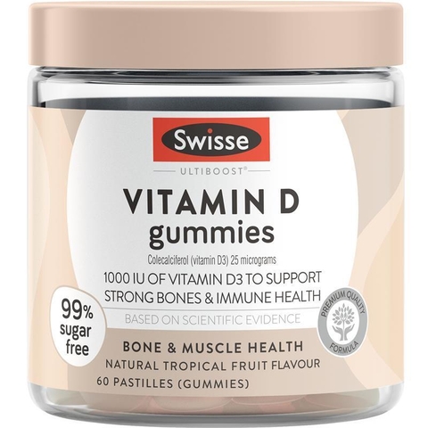Swisse Vitamin D Gummies for Bone & Immune Support 60 tablets